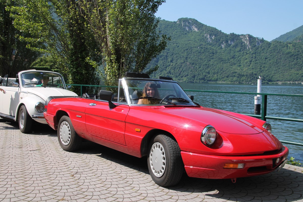 classic car como lake